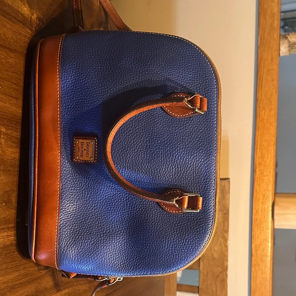 Dooney & Bourke Men's Blue and Tan Bag
